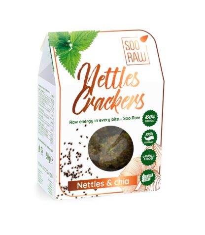 Ingredients: sunflower seed, chia, pumpkin seed, dried nettle 8%, almonds, sesame oil, husk, Himalayan salt, oregano, black pepper, black cumin 0.4%, natural spices