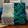 Glowing Snuggles T-Rex Dinosaur Blanket