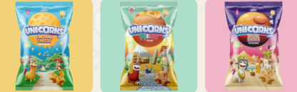 UNICORN SERIES OF BAKED CORN CHIPS