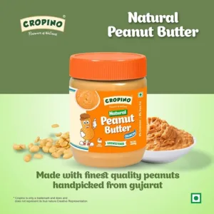 CROPINO Unsweetened Peanut Butter Crunchy (400g)
